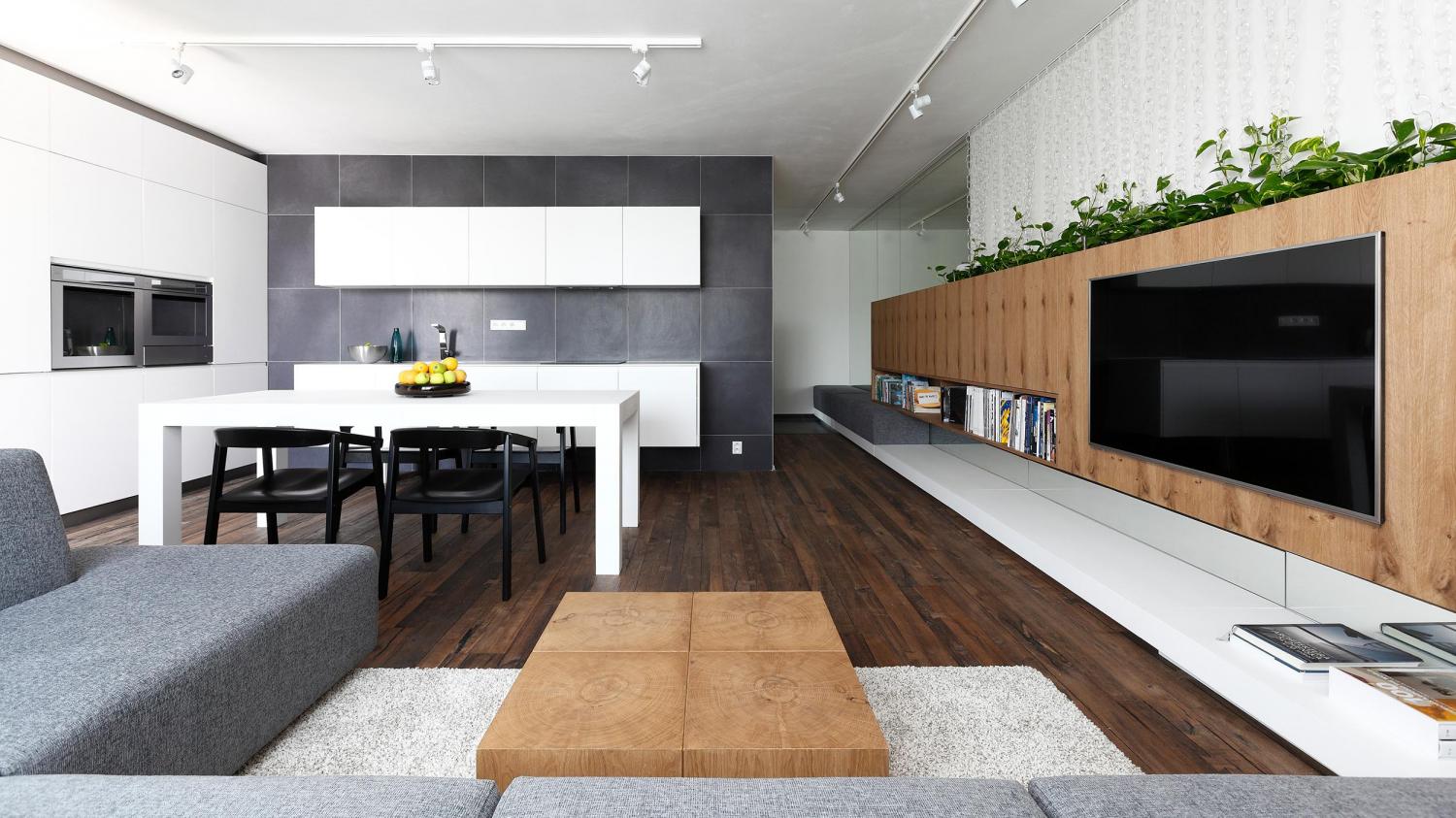 Elegant Apartment Interior Design With Perfect Layout Arrangement - RooHome