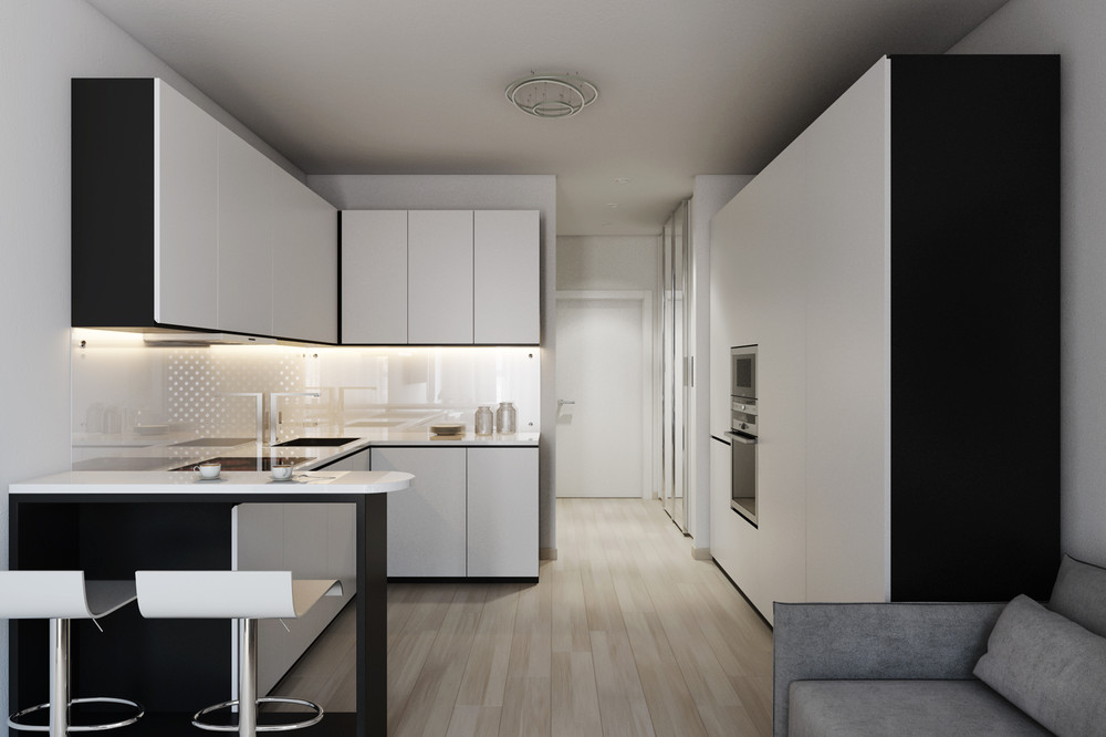 2 Small Apartment with Modern Minimalist Interior Design ...
