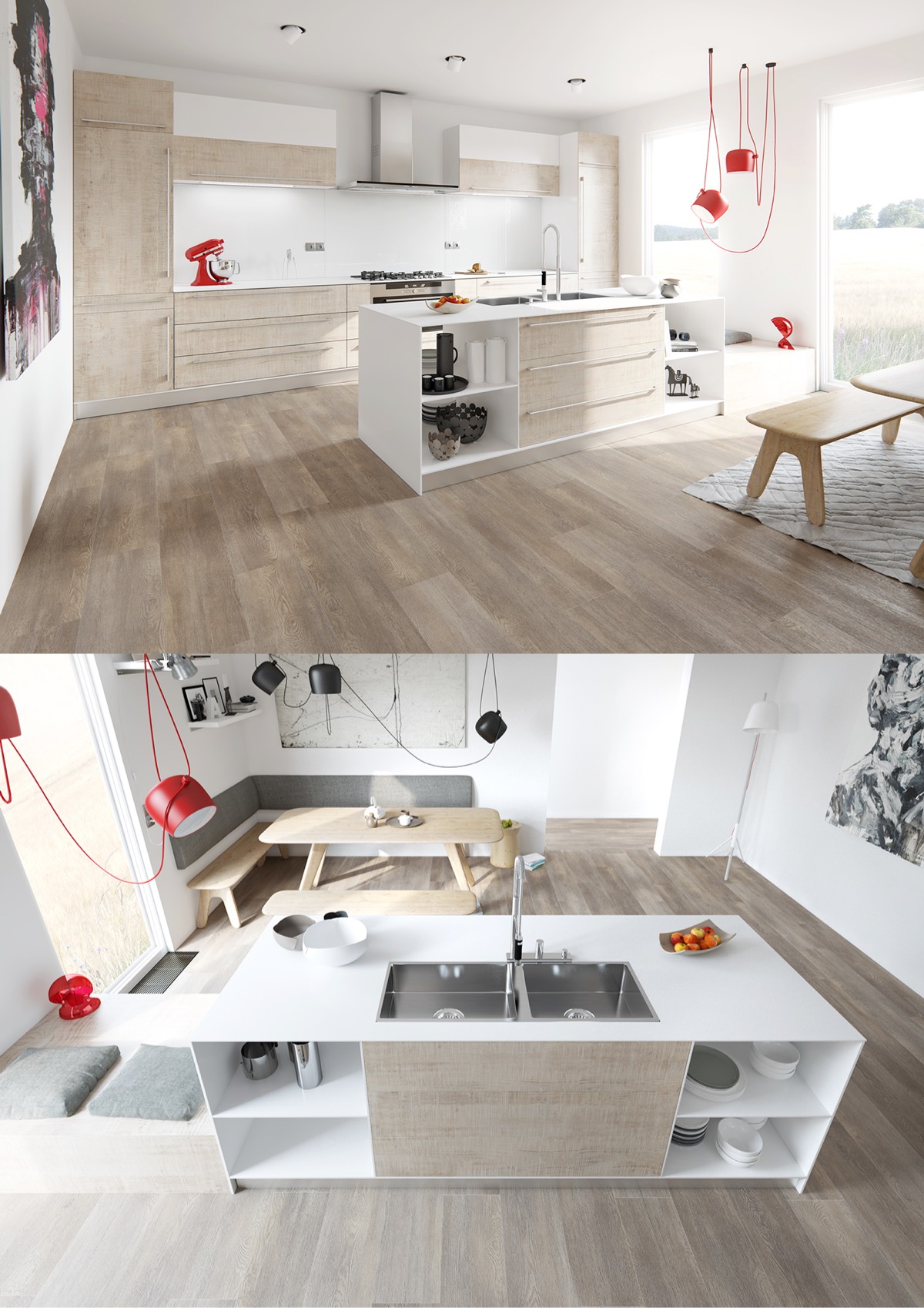 stunning white kitchen design