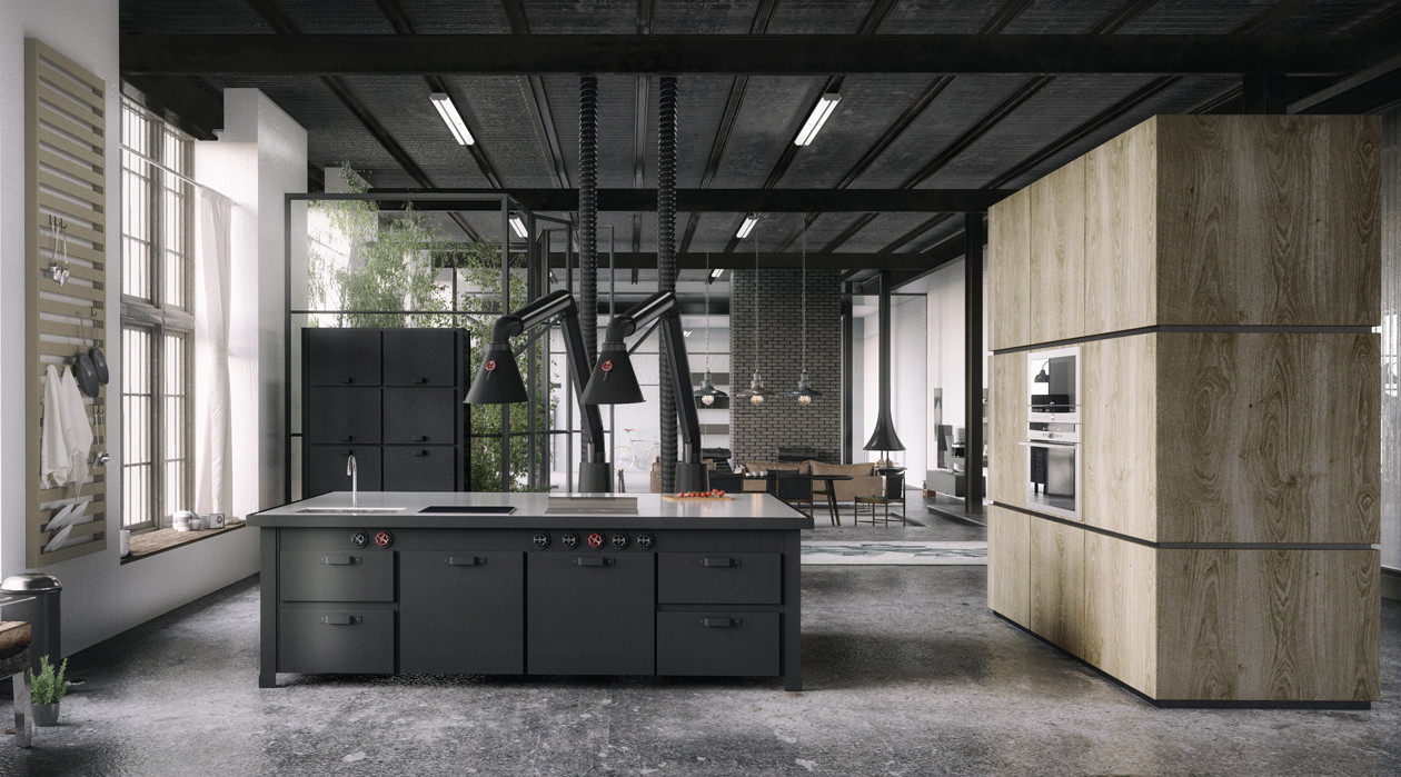 dark stunning kitchen design