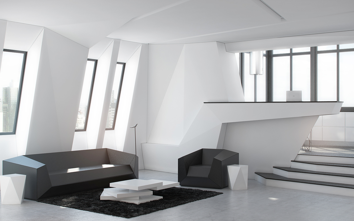 futuristic living room design ideas