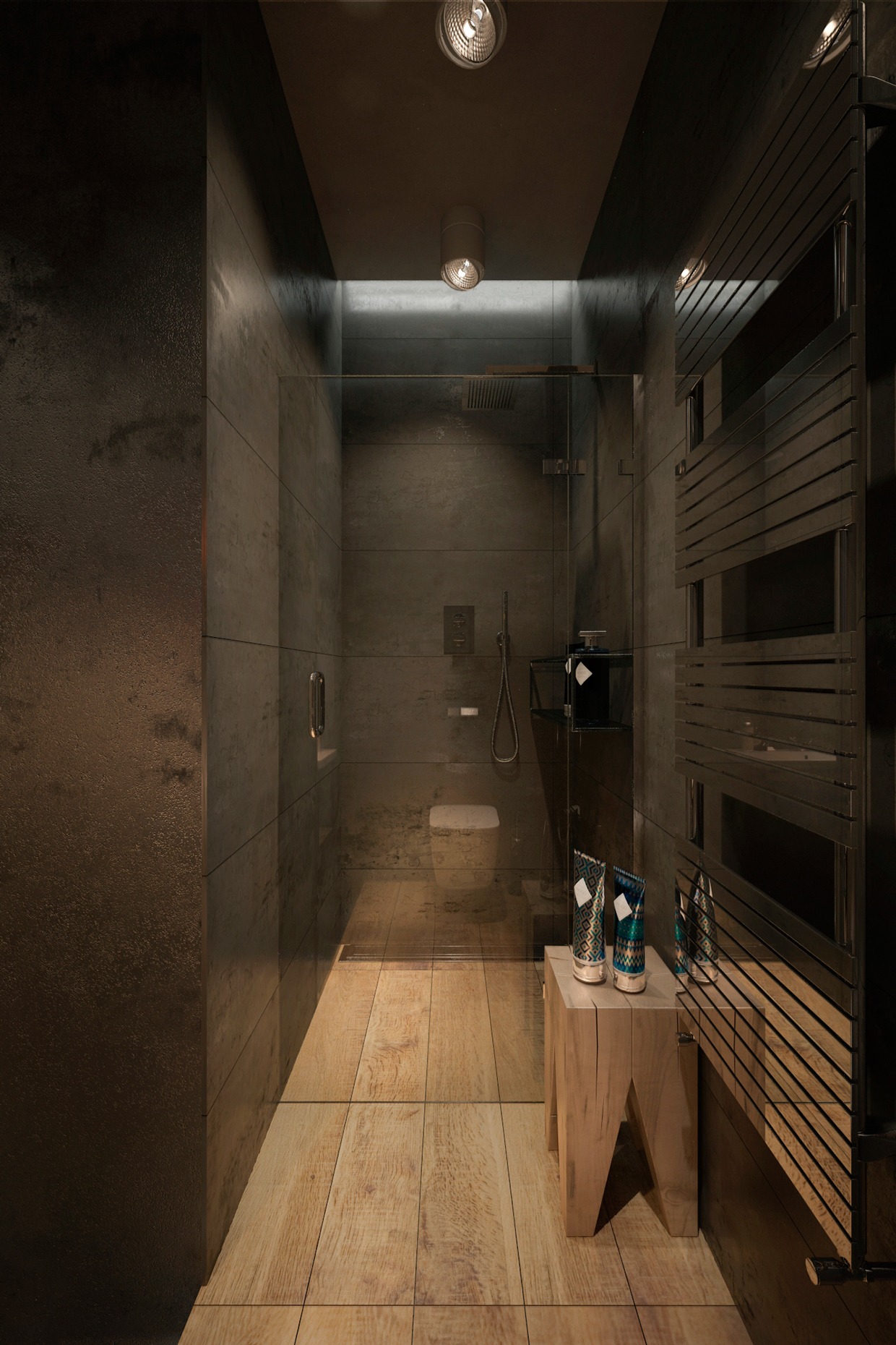 Modern and minimalist bathroom design