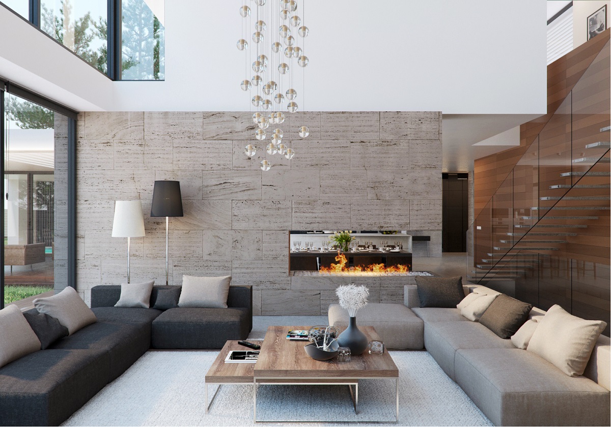 Modern House Interior Design Ideas with Elegant Indoor Swimming Pool