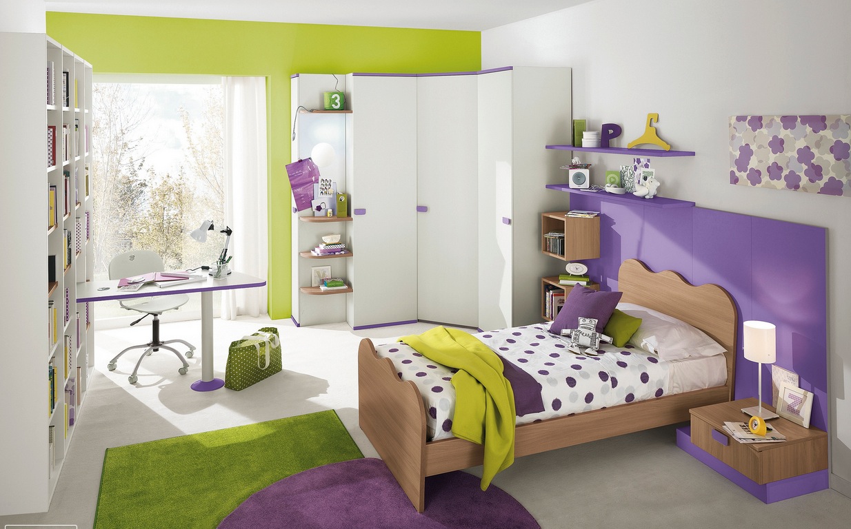 green kid's bedroom design