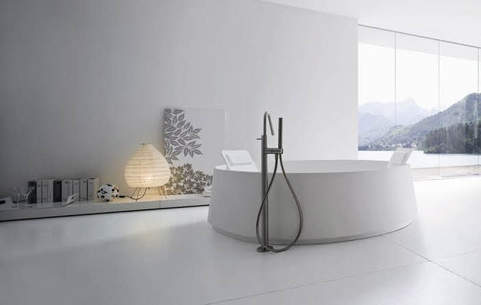 modern bathroom with perfect bathtubs