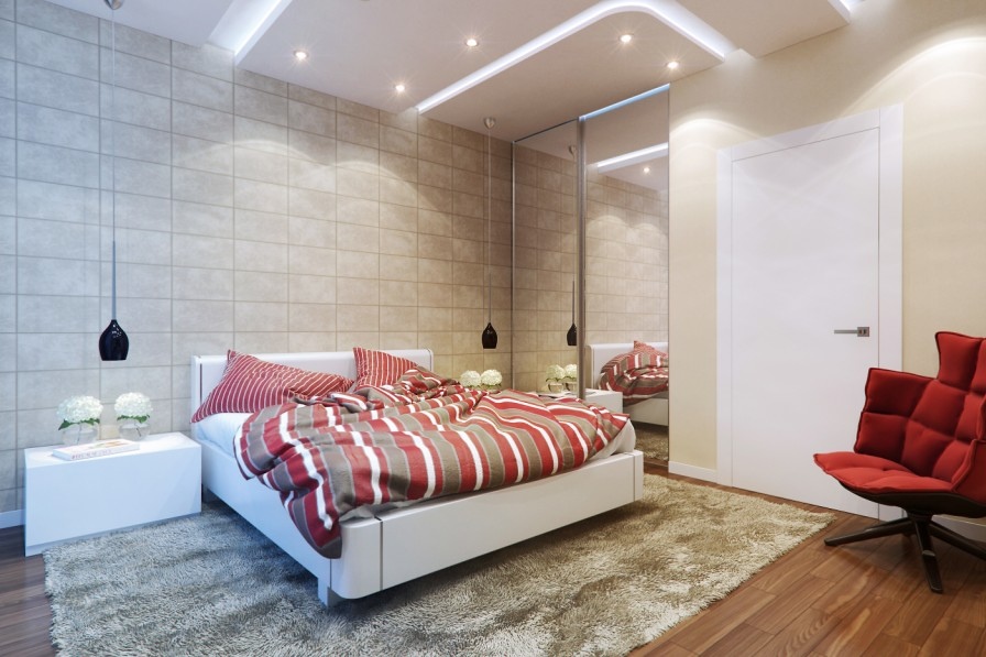 marble tile bedroom decor