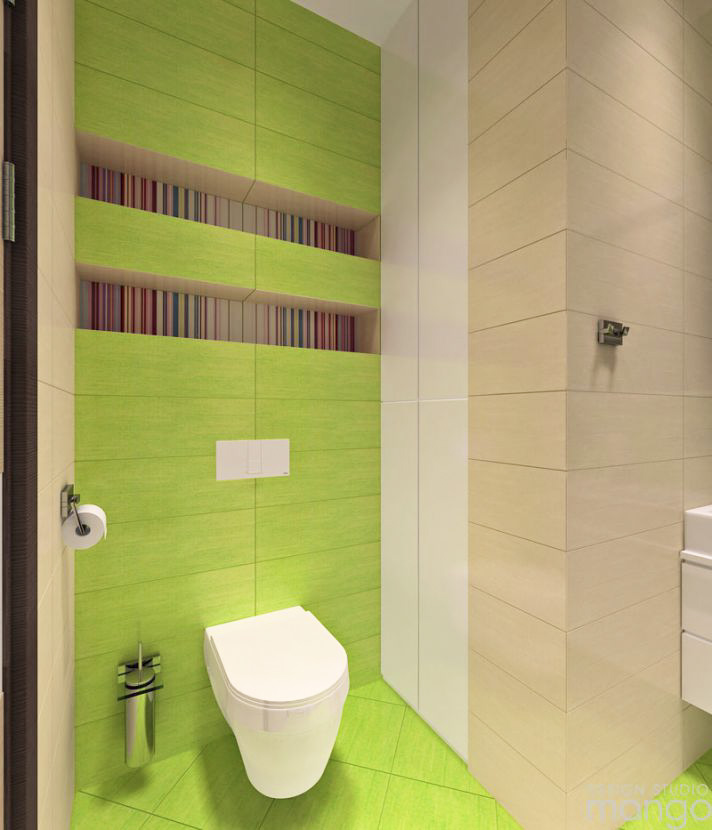 green backsplash bathroom design