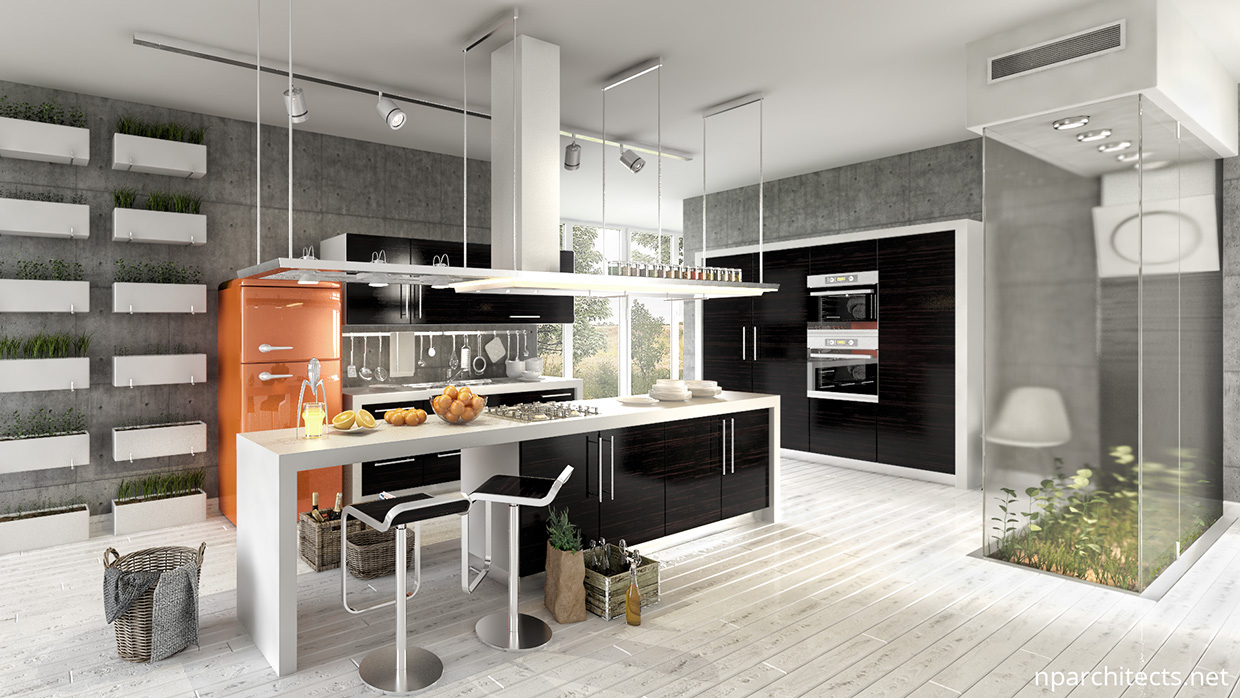 white kitchen home design