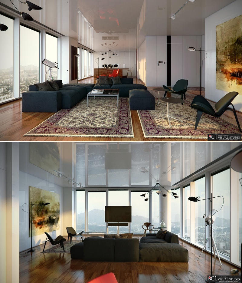 sophisticated living room scheme 
