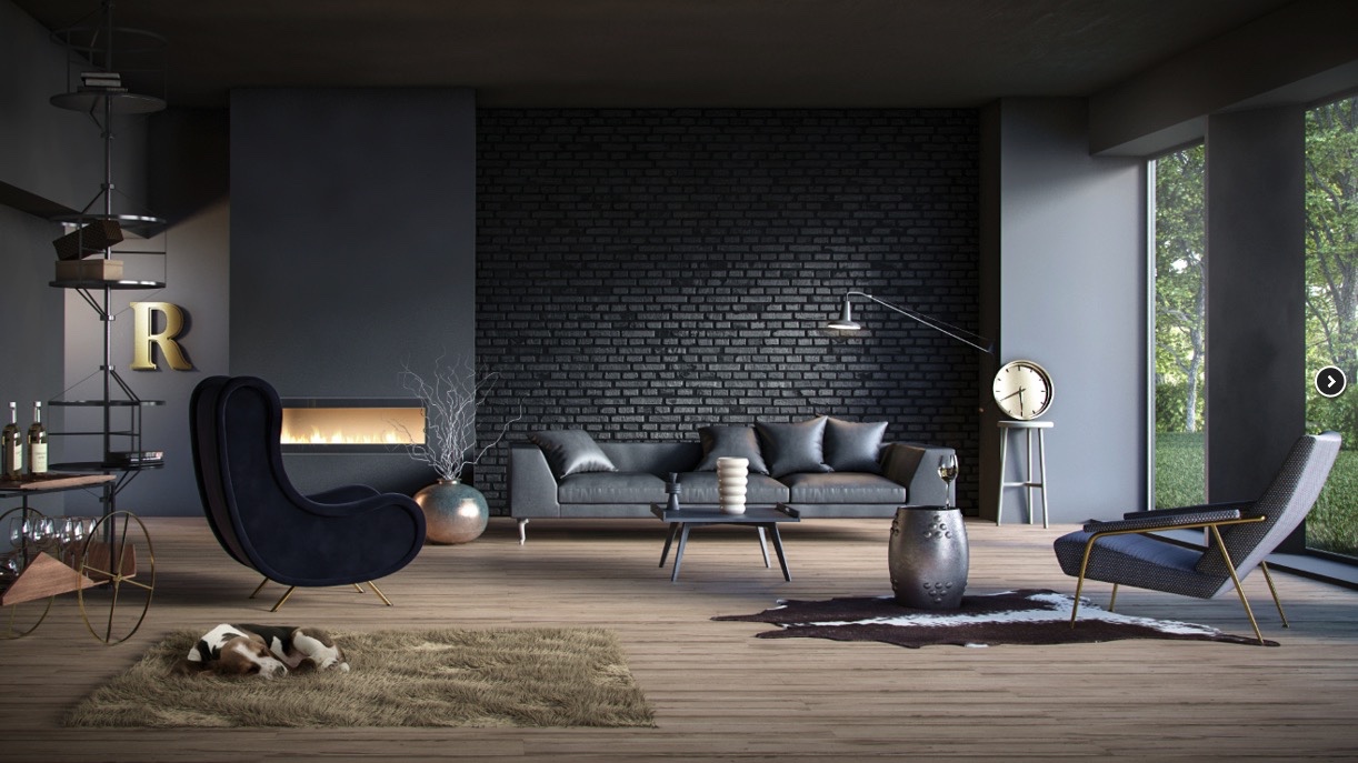 black living room design ideas