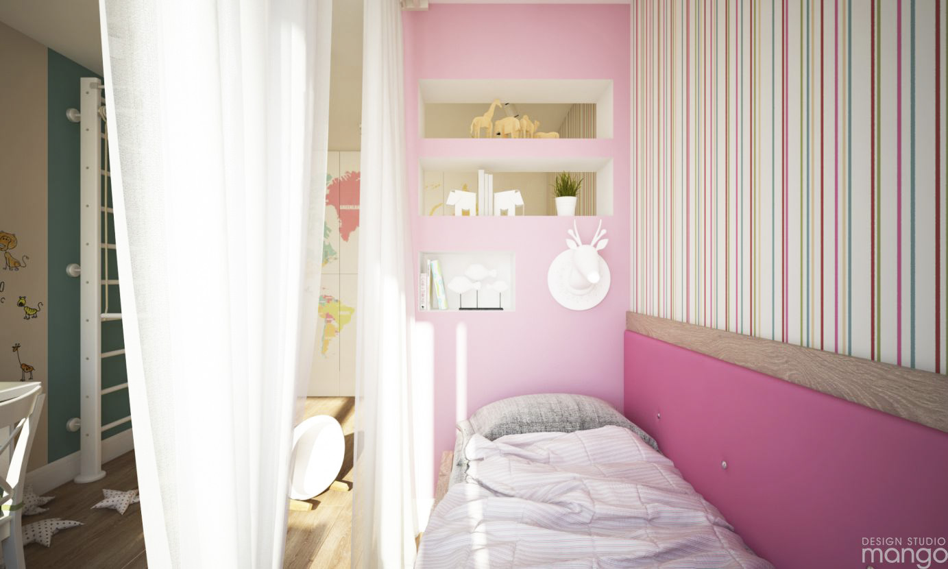 pink color bedroom design