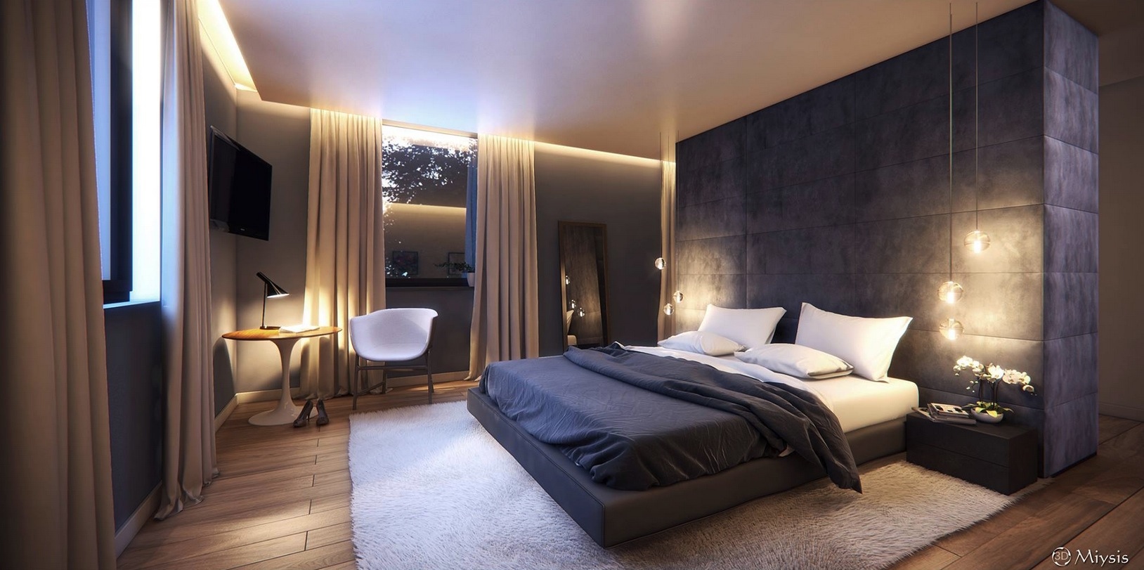 Applying Modern Bedroom Designs With Perfect and Awesome Interior ...