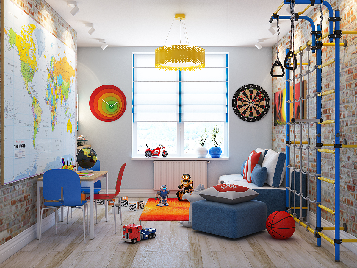 playful kids room design