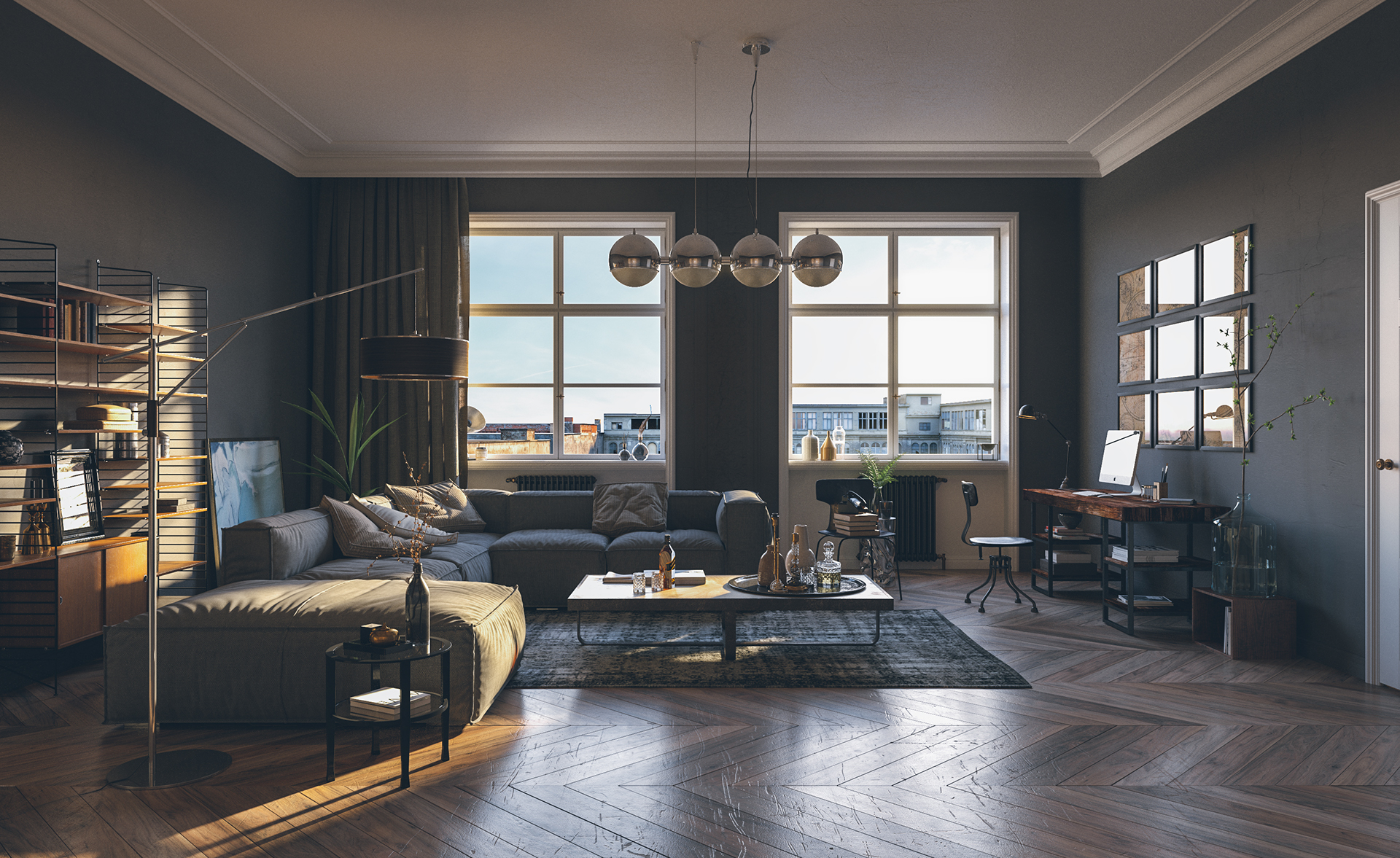 Modern White Living Room Interior Design: Timeless Elegance