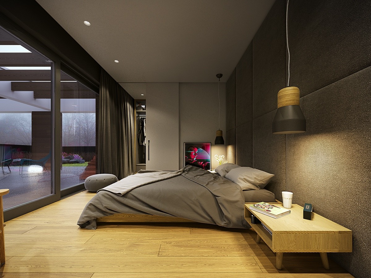 trendy gray bedroom decor