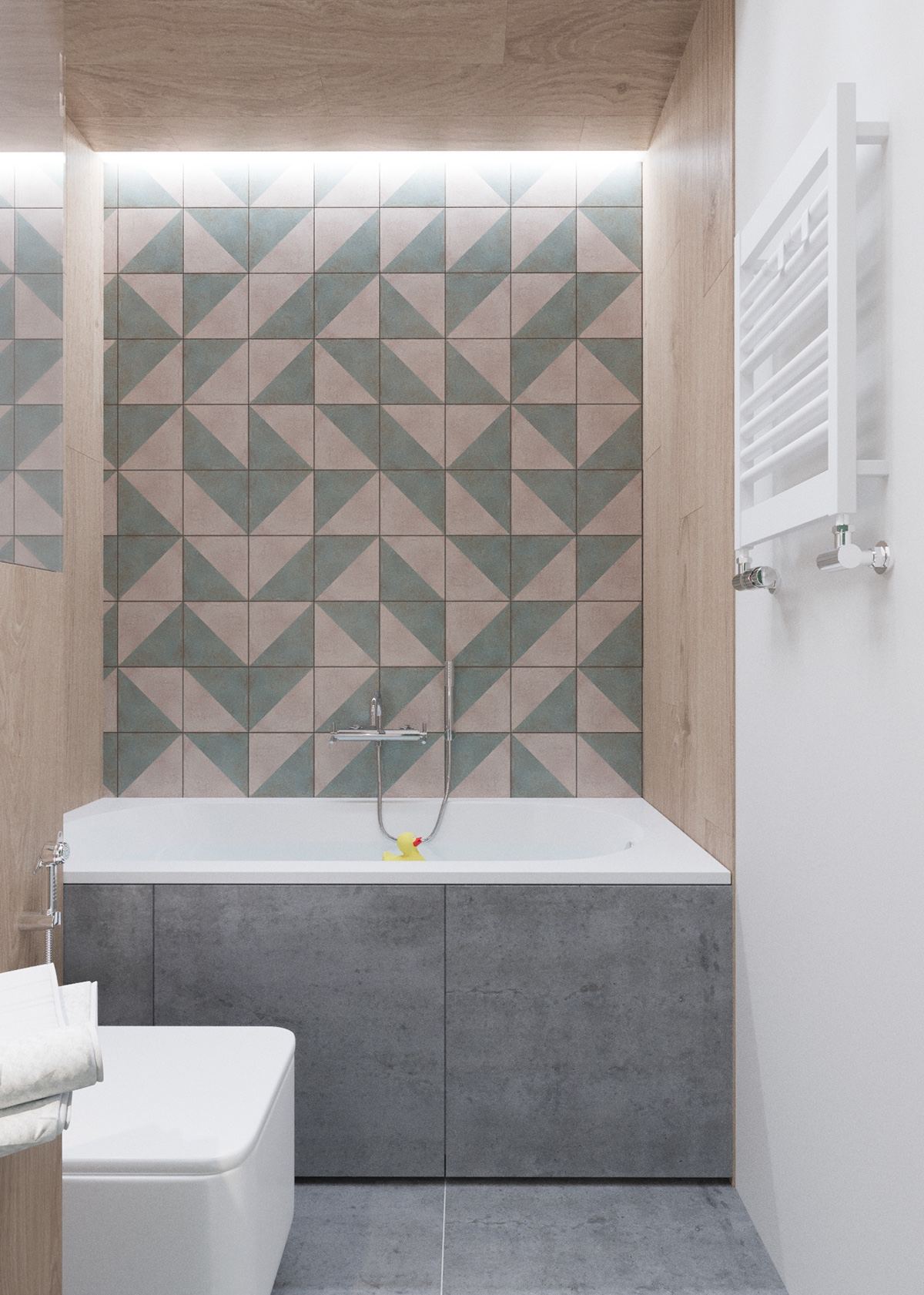 hexagonal wall pattern design