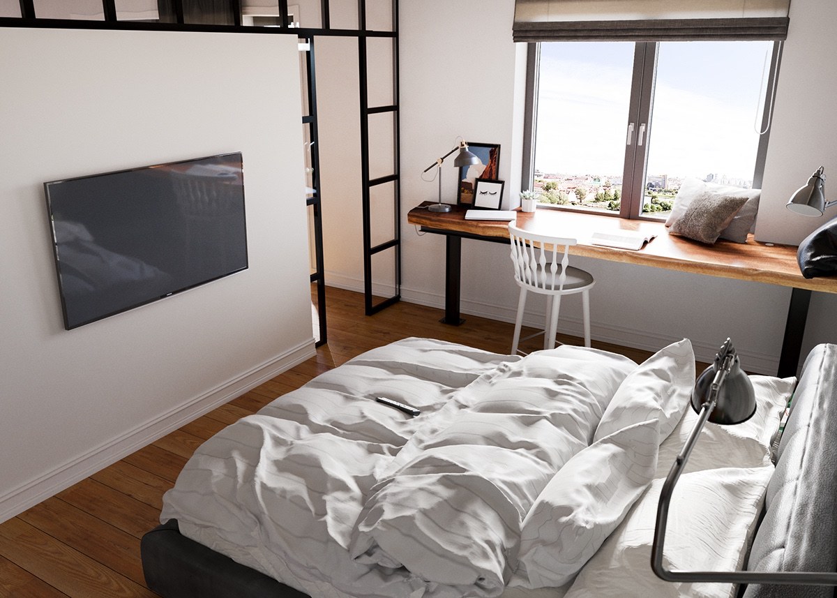Minimalist One Bedroom Apartment Decor
