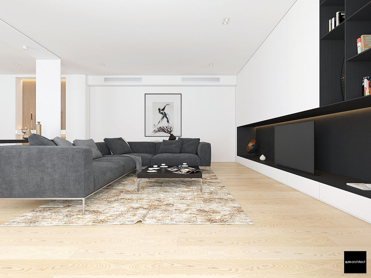 modern spacious living room