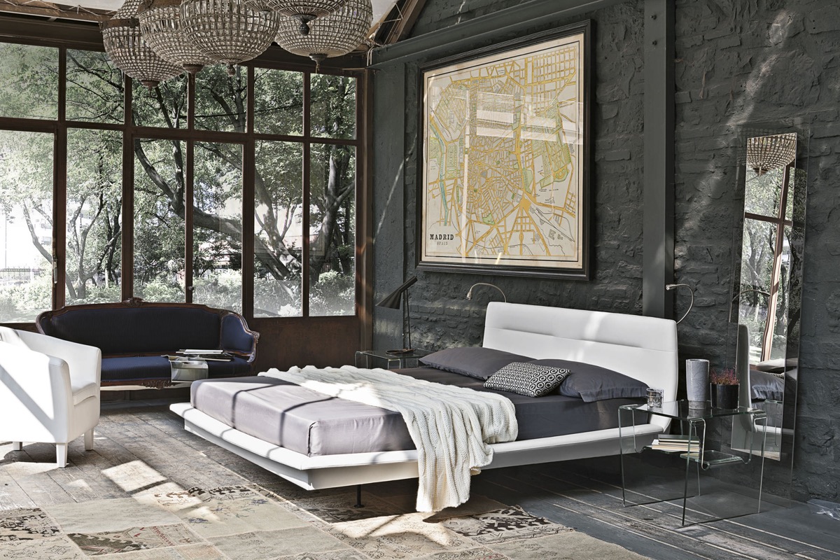 contemporary gray bedroom