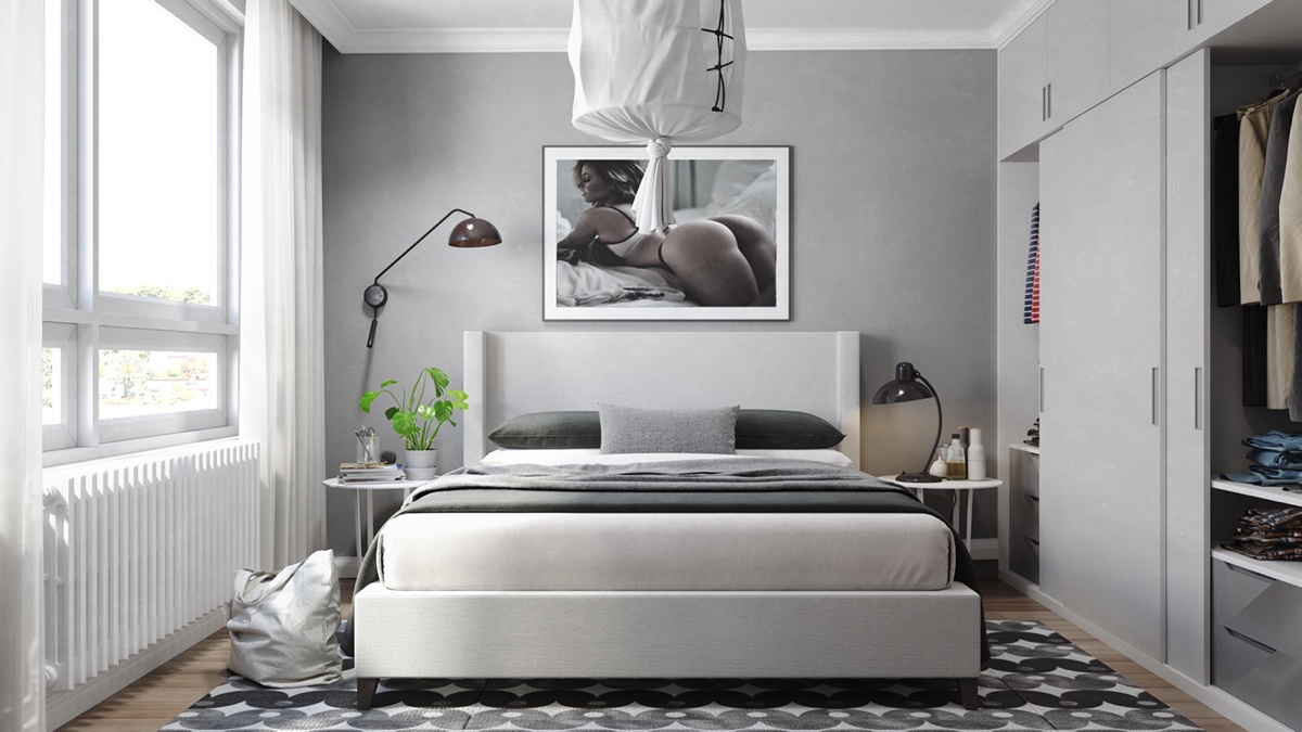 small white bedroom design