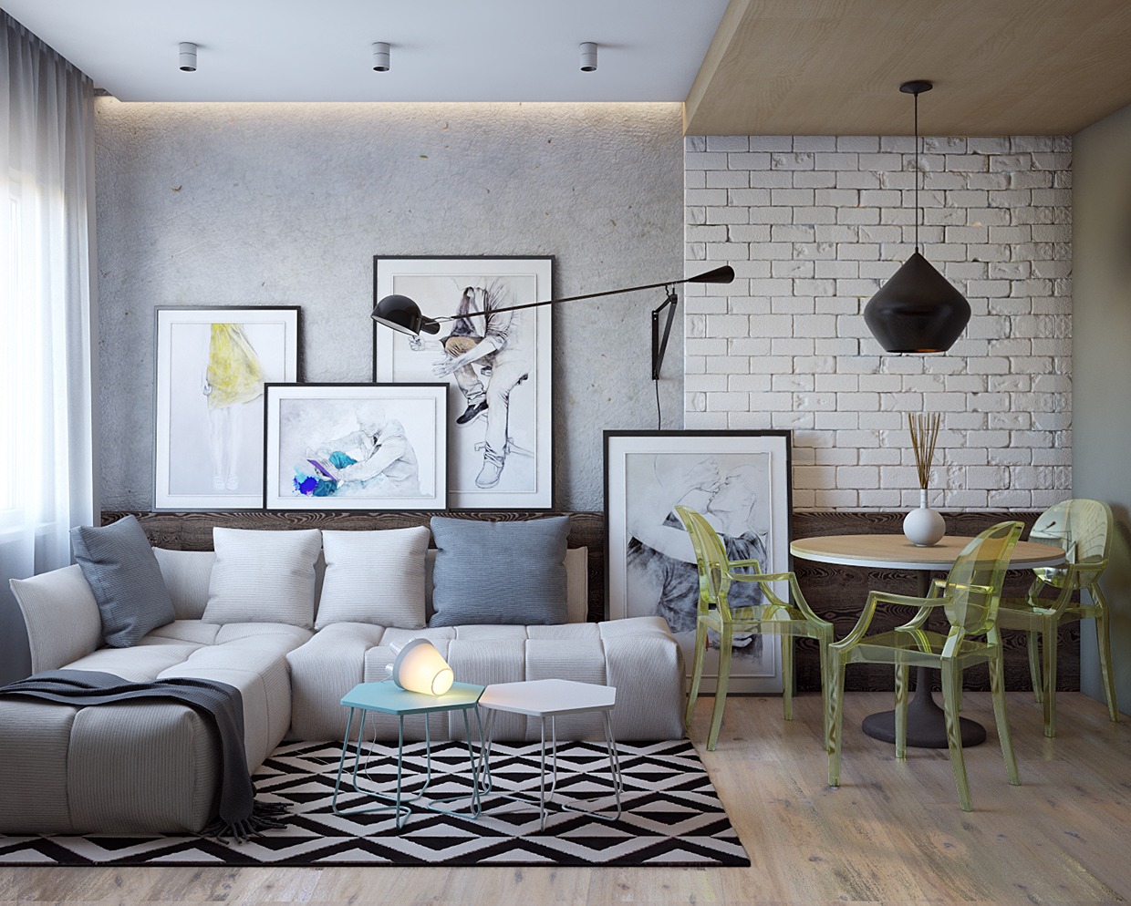 chic modern living room