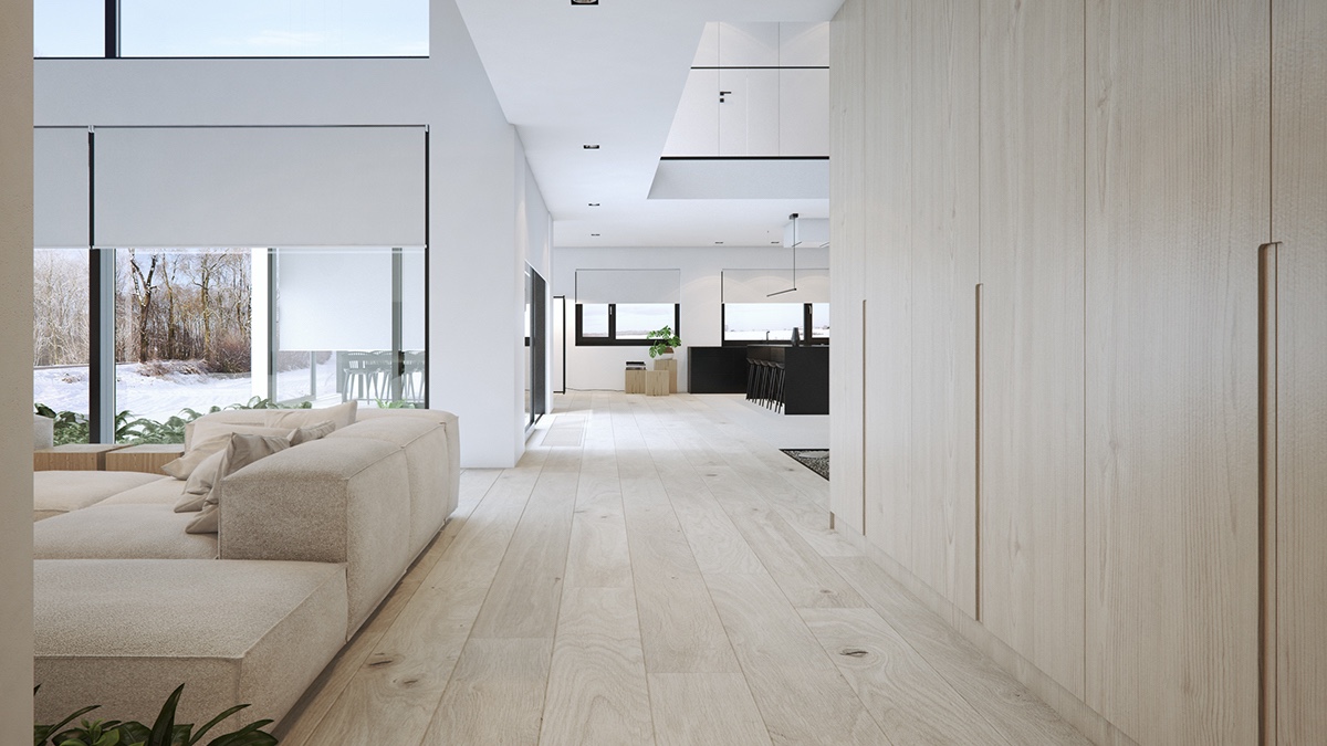 hallway-wood-floors-large-windows