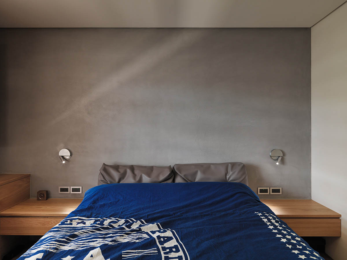 simple modern gray-bedroom