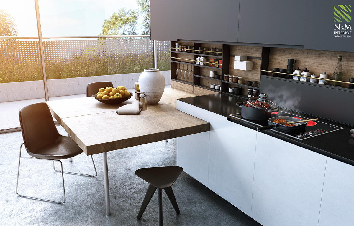 modern minimalist kitchen 