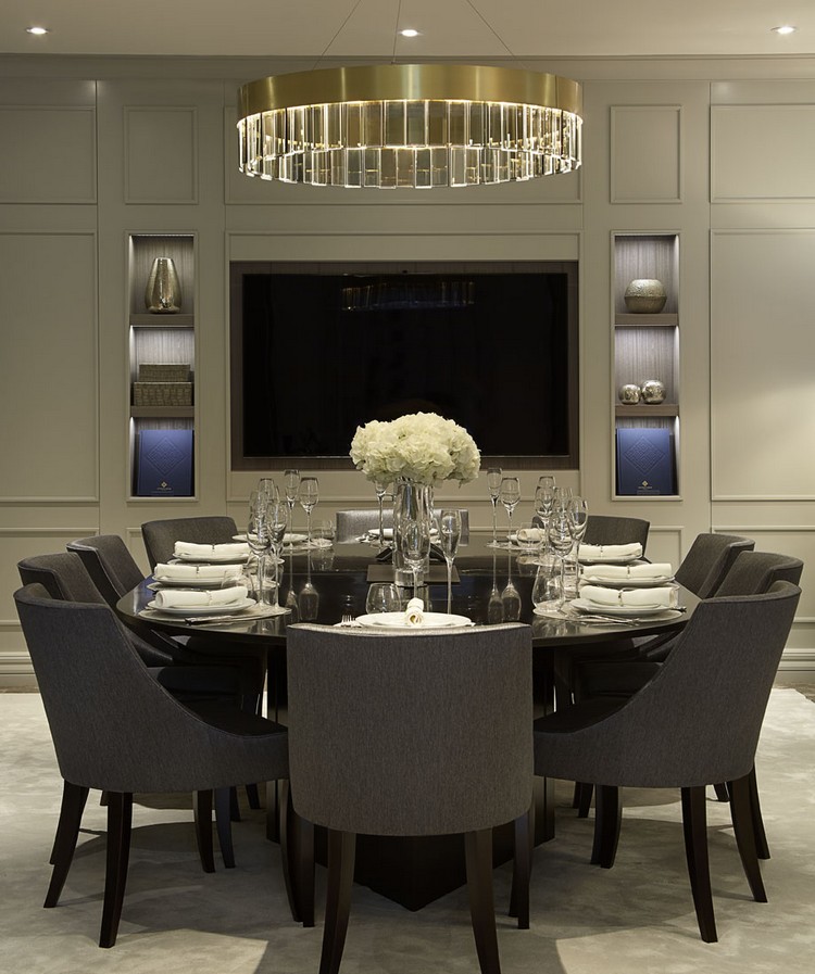 white and black luxury dining