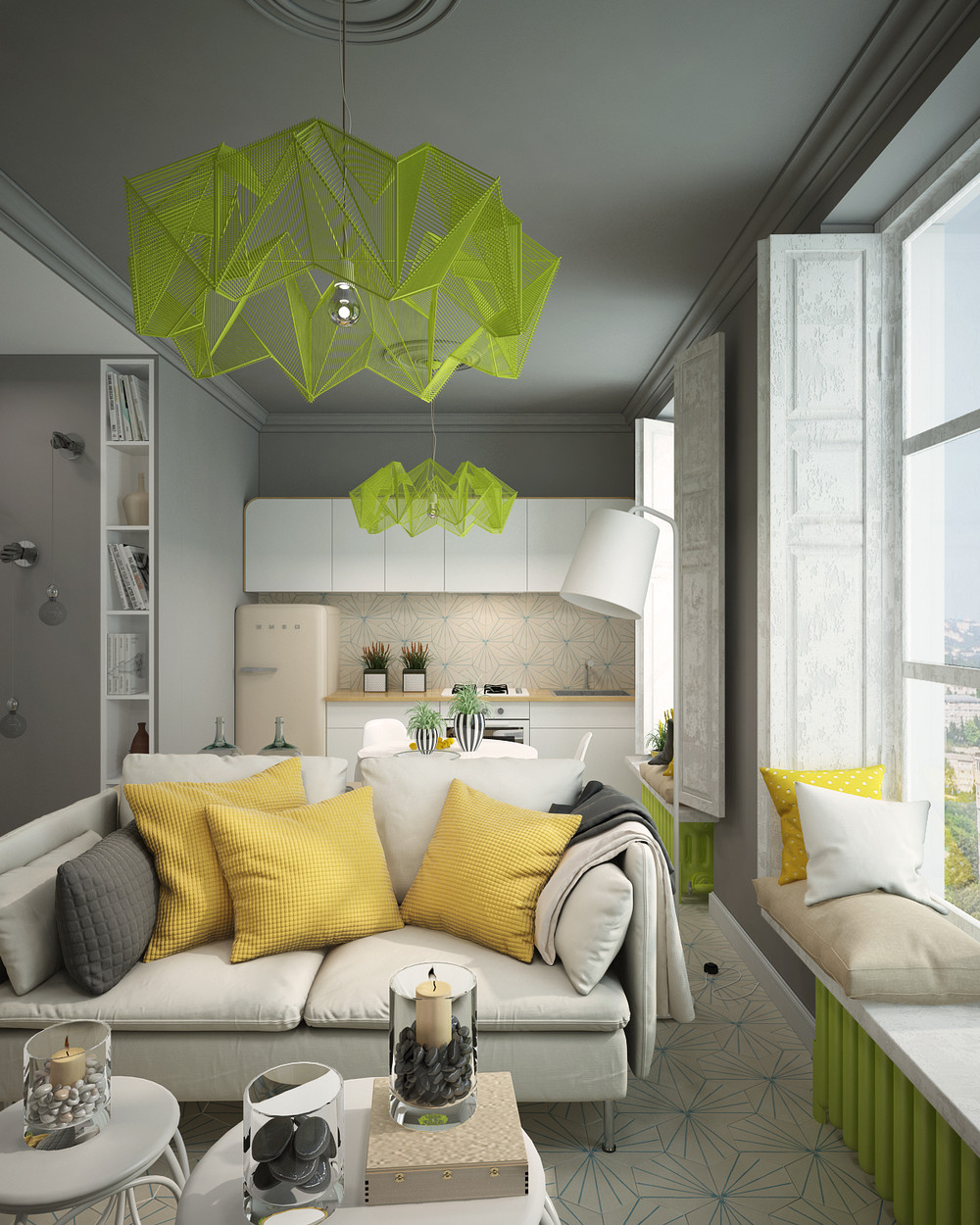 Compact Apartment Color Theme Ideas 