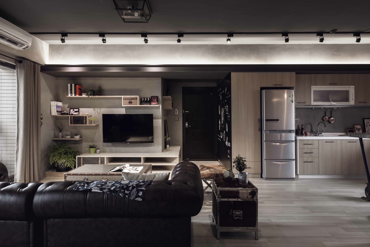 Masculine apartment design