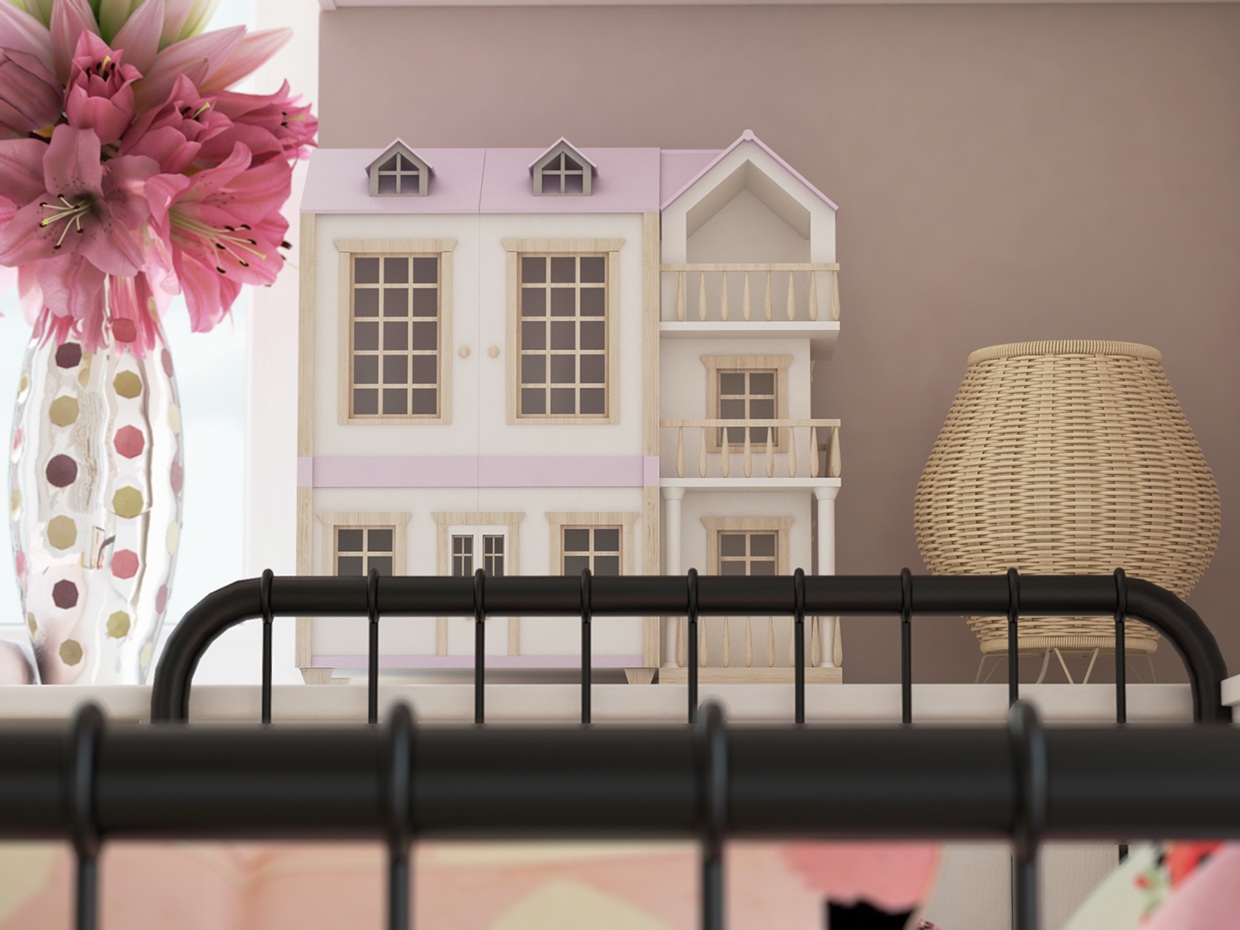 pink dollhouse 