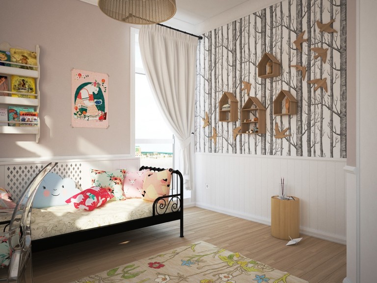 Girl's Bedroom Design With Soft Color Shades Looks So Charming - RooHome