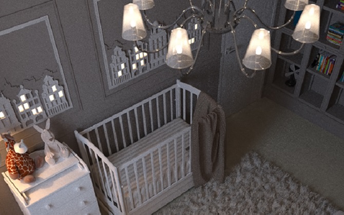 A Design Of Dark Shades For Childroom