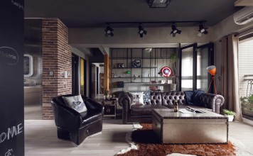Masculine apartment design