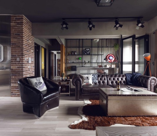 Masculine apartment design