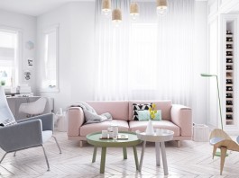 Scandinavian Style Design For Living Room