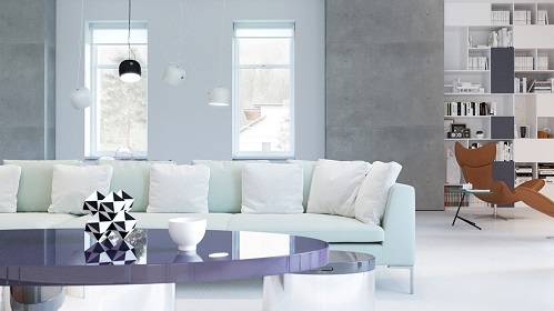 Modern Interior Shows Bright Shades For Living Room