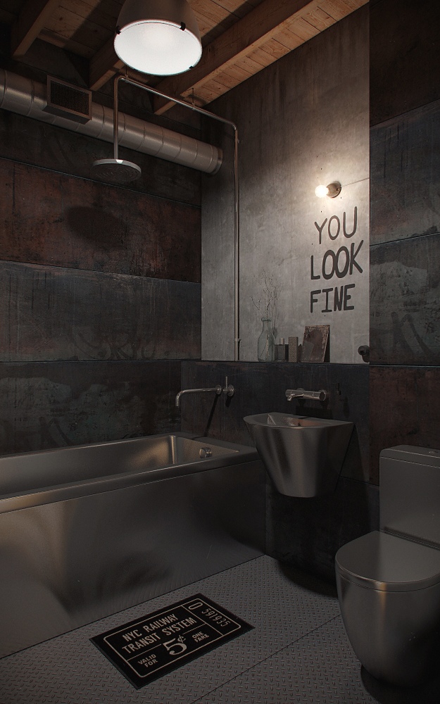 Cool bathroom design for men