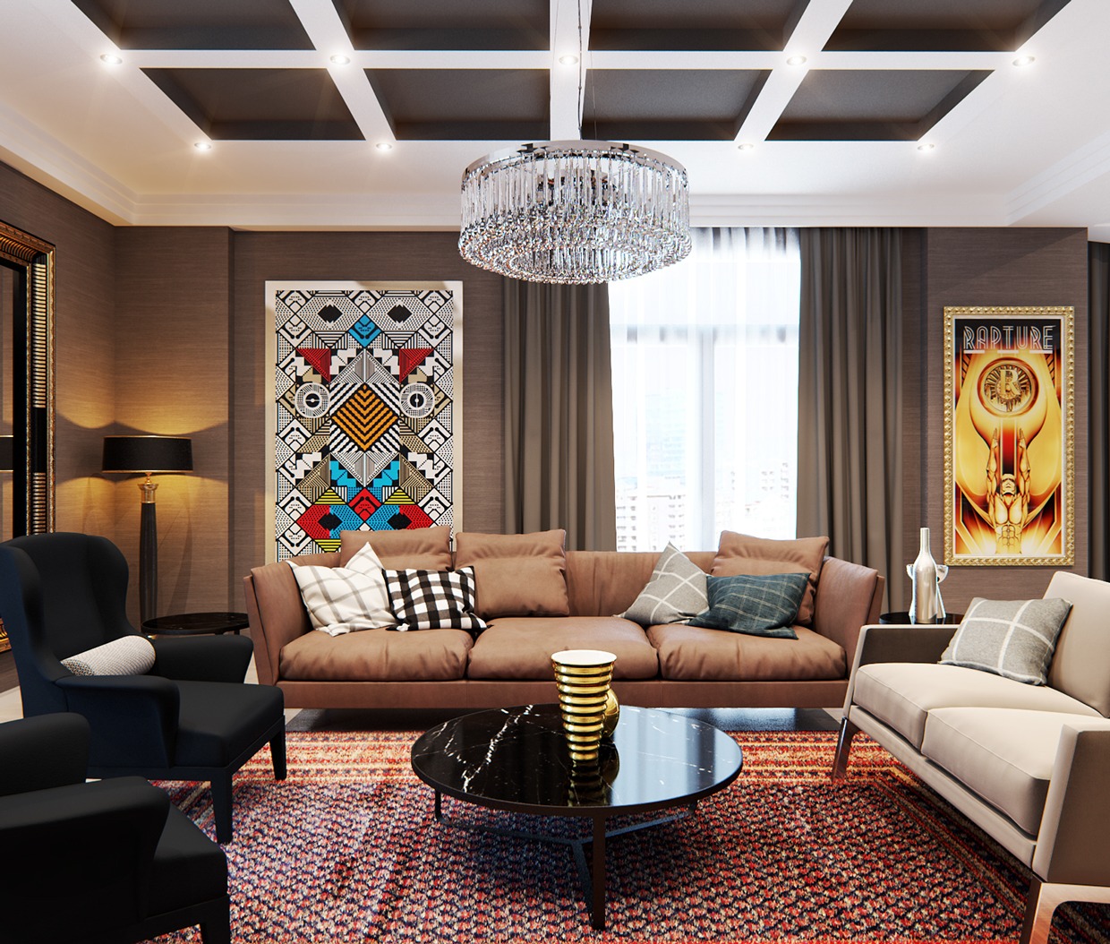 A Modern Apartment With Classic Design Features That Would Be Your