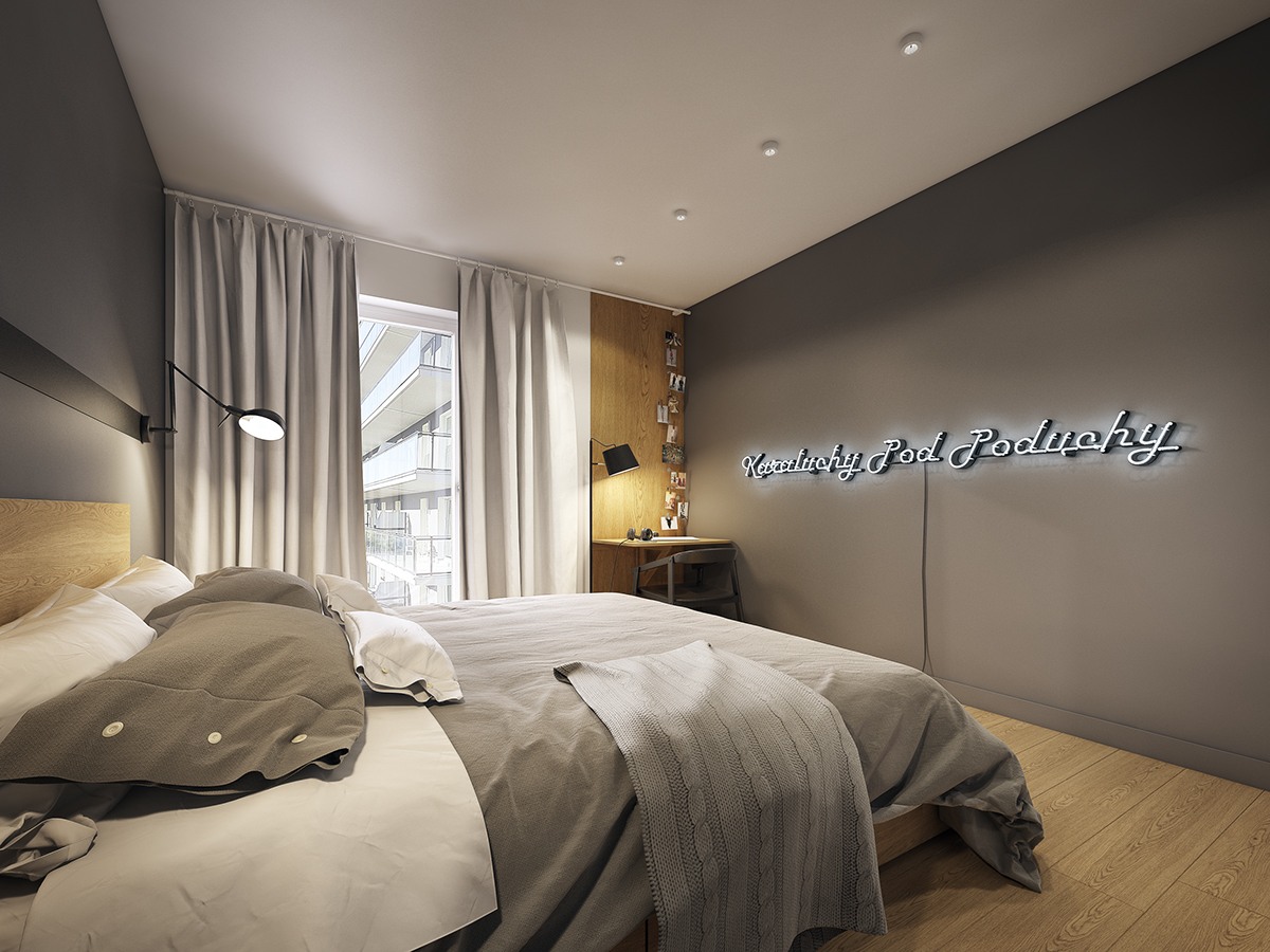 Creative and stylish bedroom design