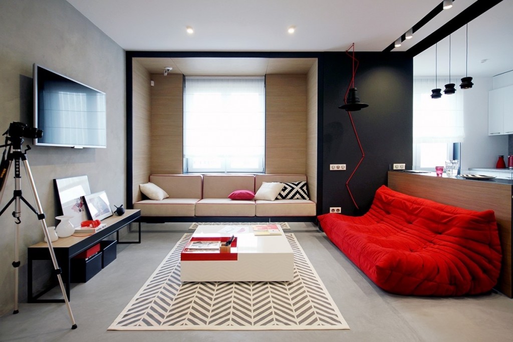 Bedroom design with primary color