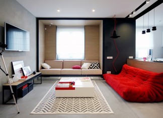 Bedroom design with primary color