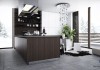 contemporary black and white kitchen design