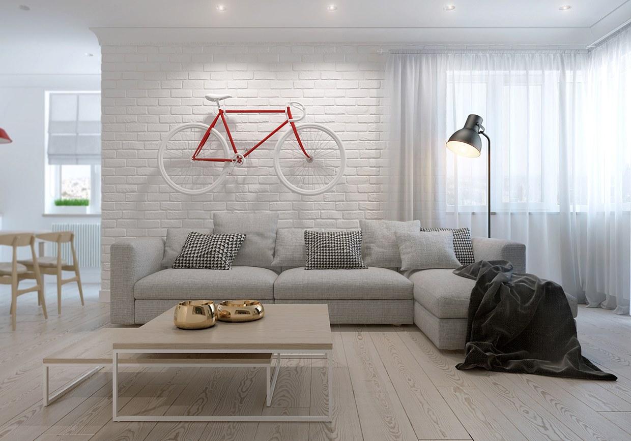 Creative Scandinavian living room design 