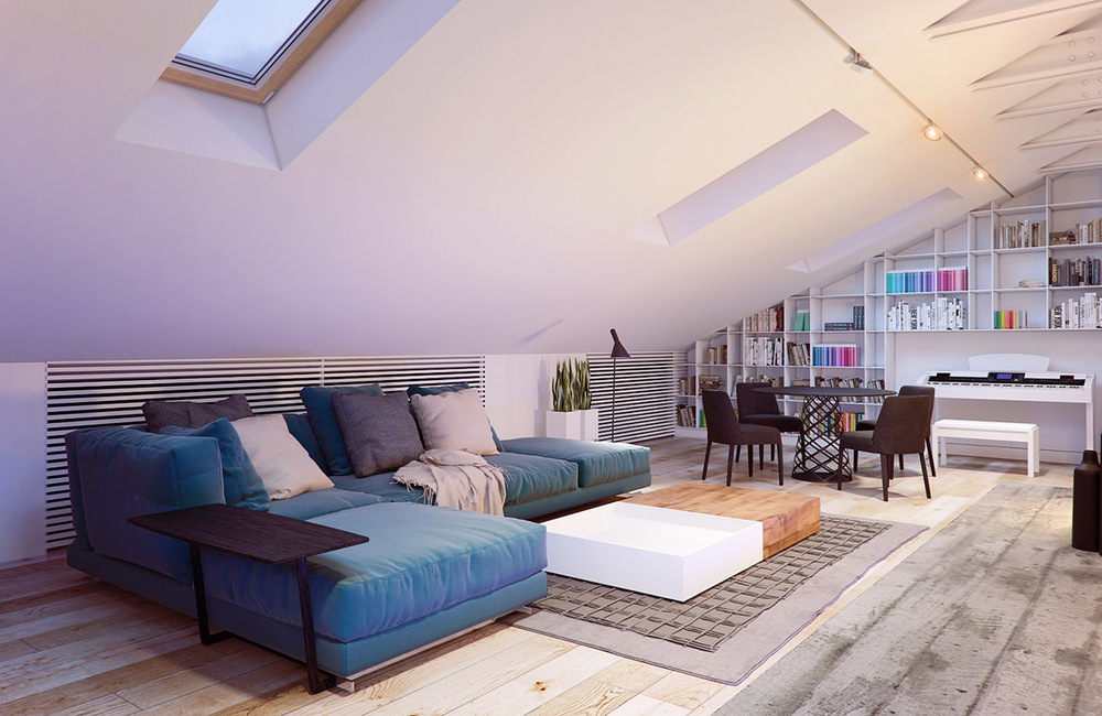 How to create an awesome pitched roof living room 