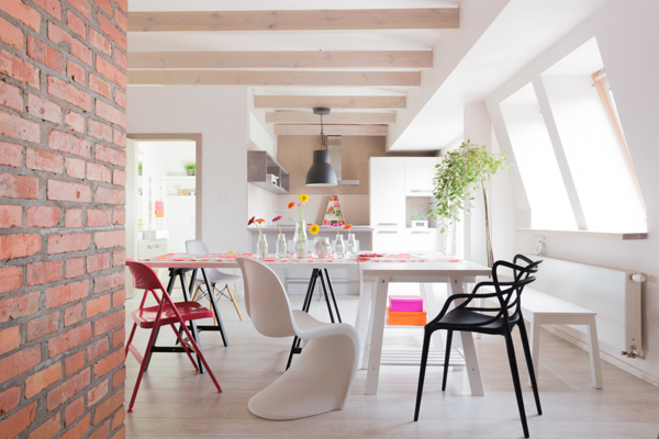 colorful style dining room