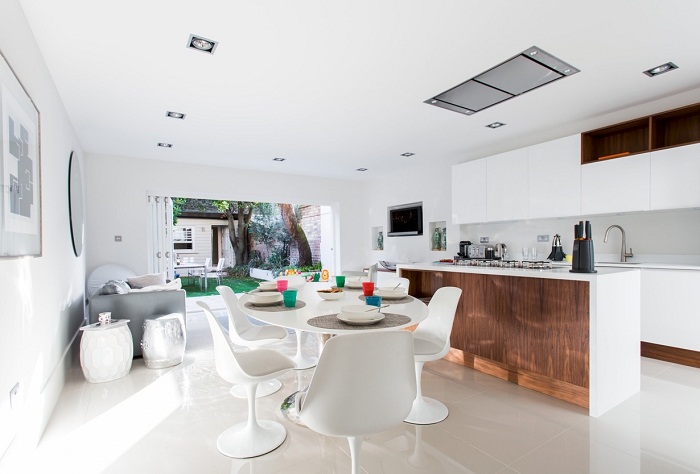 White dining room