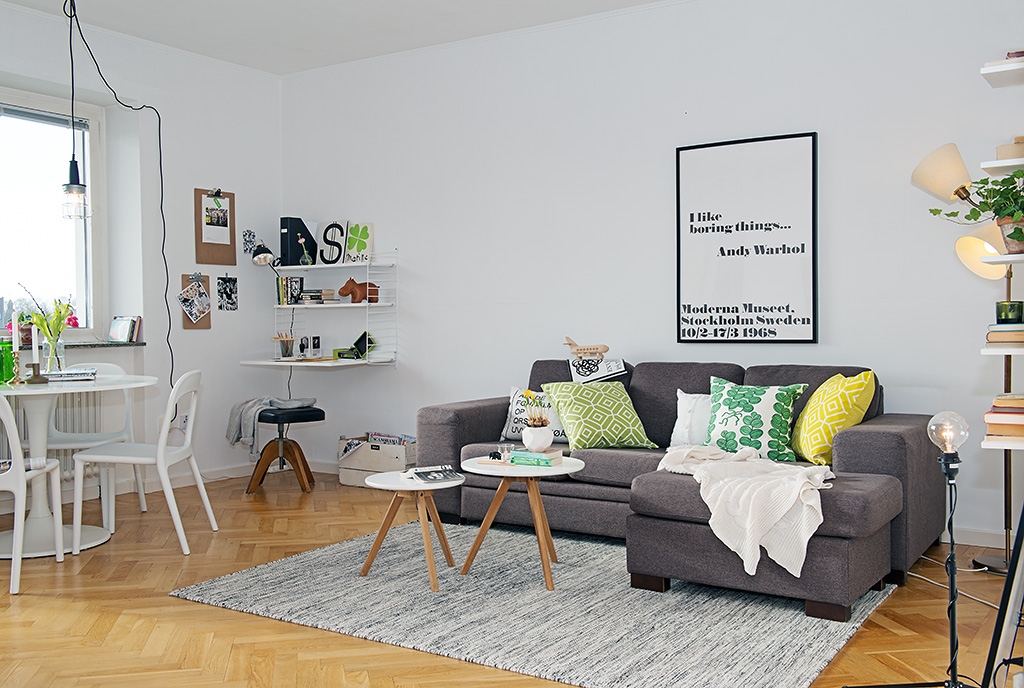 Nordic Living Room Interior Design Bring Out a Cheerful ...