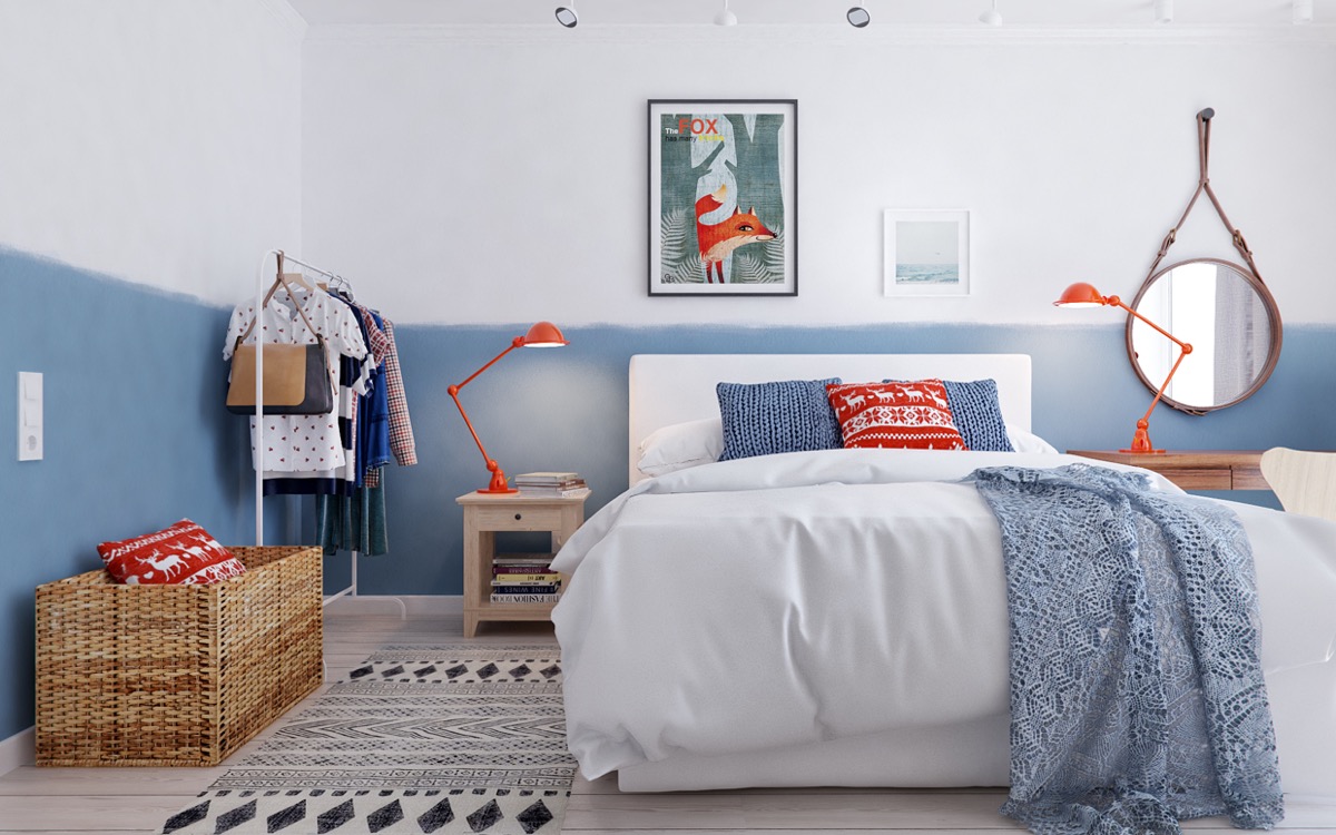 Scandinavian bedroom design